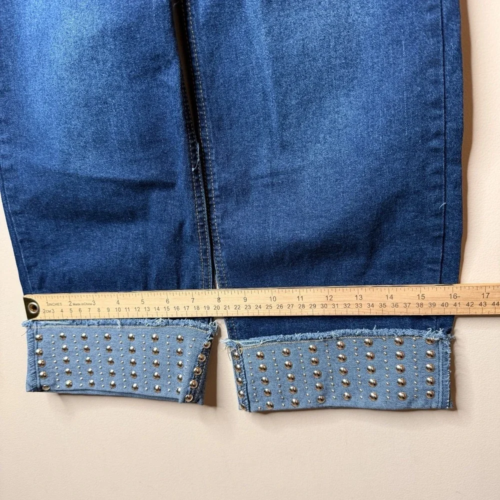 Wallflower the Alexis Girl‎ Wide Leg Fit Denim Blue Jeans High Rise Size 7 NWT